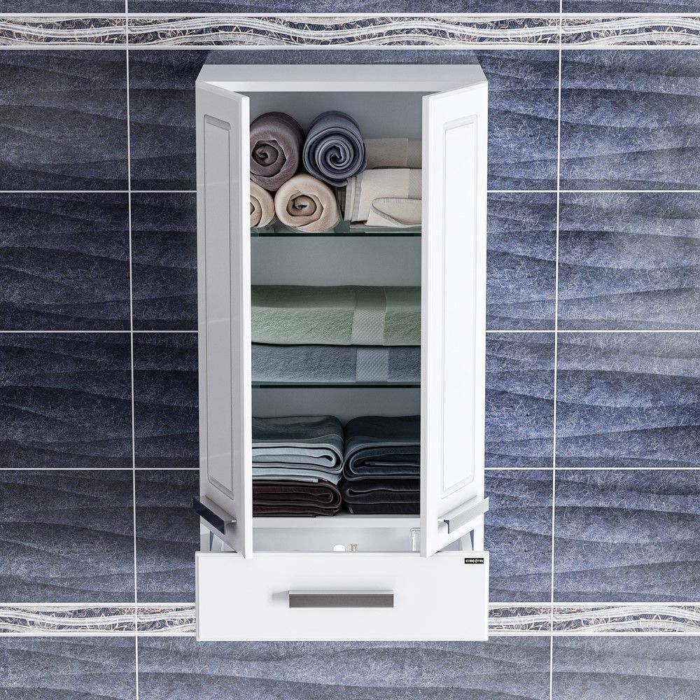 Шкаф подвесной СаНта Нептун 48 х 90 см, 430001, белый