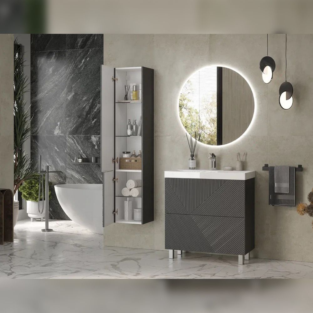 Пенал (35см) Velvex Edge pp.EDG.35, графит, артикул pp.EDG.35 графит