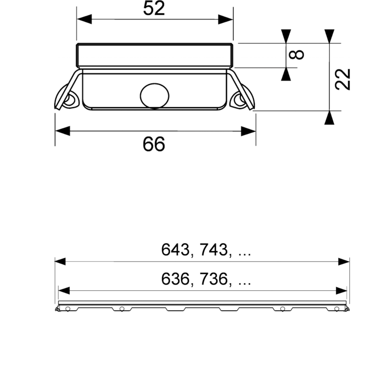 Стеклянная панель TECEdrainline, 800 мм, зеленая Стеклянная панель TECEdrainline, 800 мм, зеленая