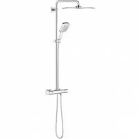 Душевая система GROHE Rainshower SmartActive 310 Mono Cube, квадратный, 1 режим струи, с термостатом, хром (26649000) Душевая система GROHE Rainshower SmartActive 310 Mono Cube, квадратный, 1 режим струи, с термостатом, хром (26649000)