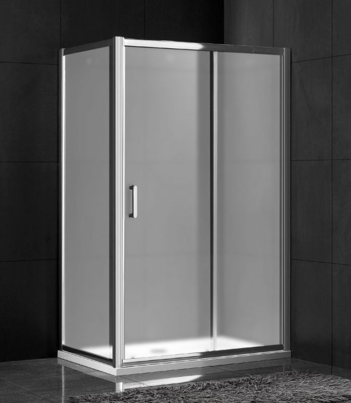 Душевой уголок Gemy Victoria S30191CM-A90M 150х90 профиль Хром стекло матовое