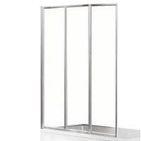 Шторка для ванны NEW TRENDY TREX 120 см P-0154 (хром)