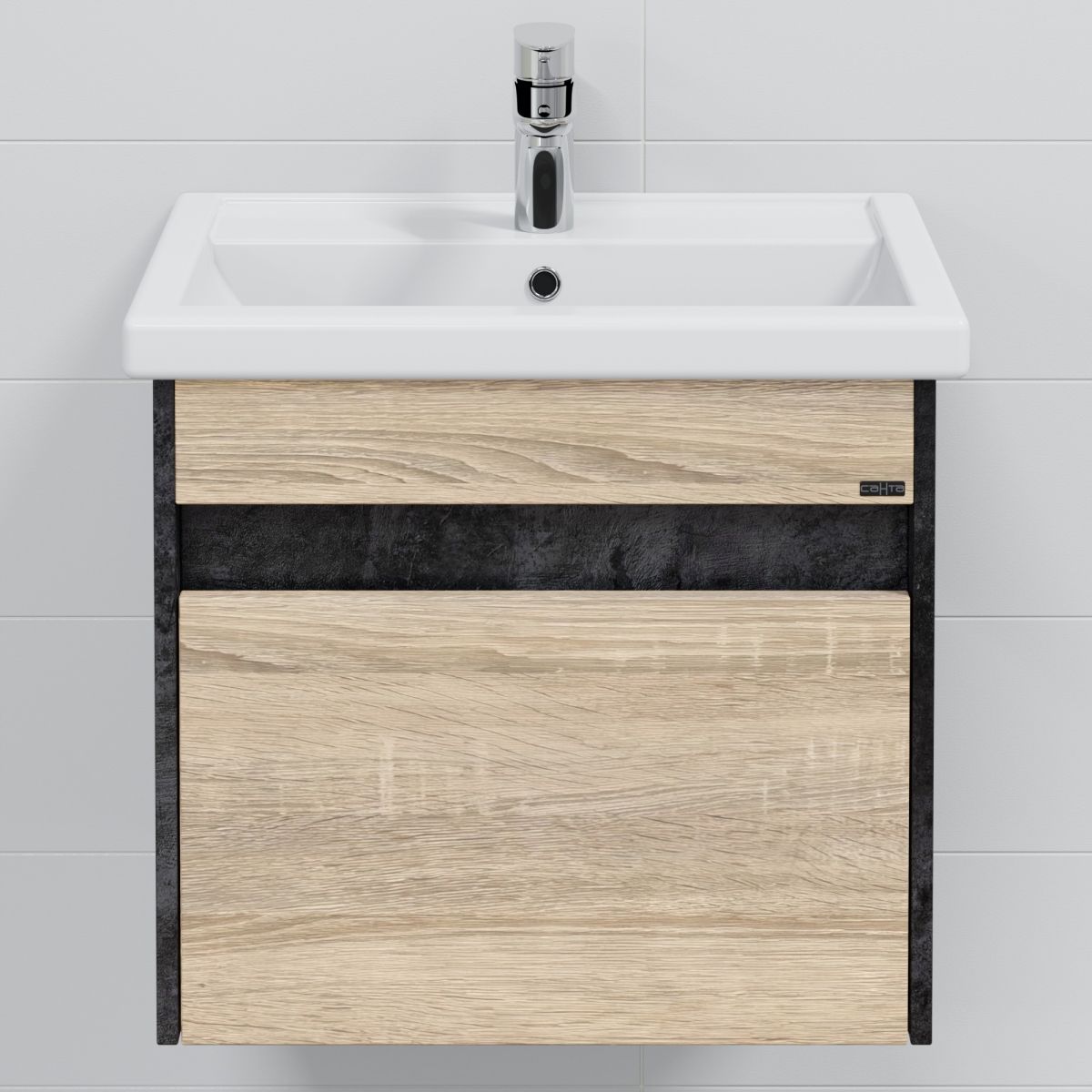 Тумба для умыв. "Мира 60" янтарная 1 ящ. подвес. (ум. Fest 60)