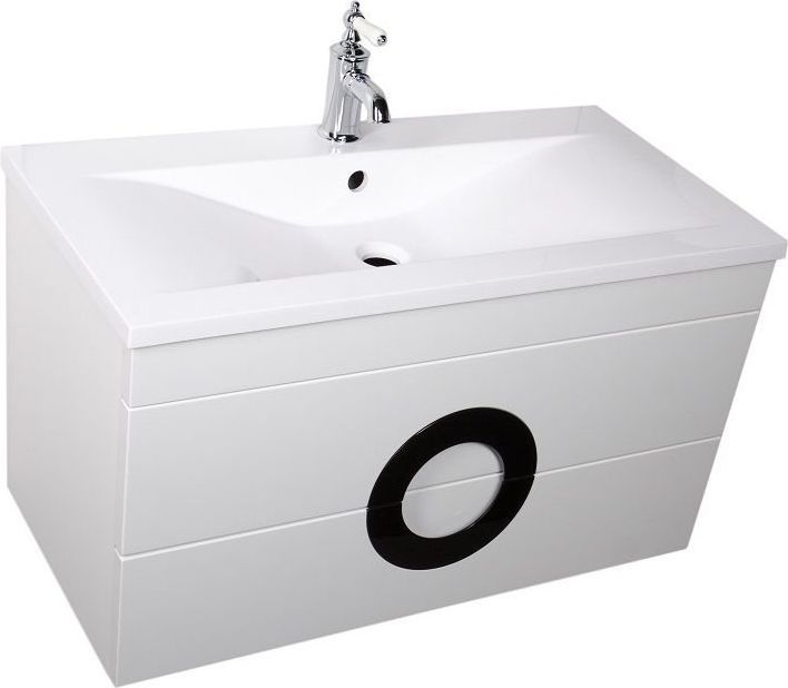 Тумба с раковиной De Aqua Форма 90 белый
