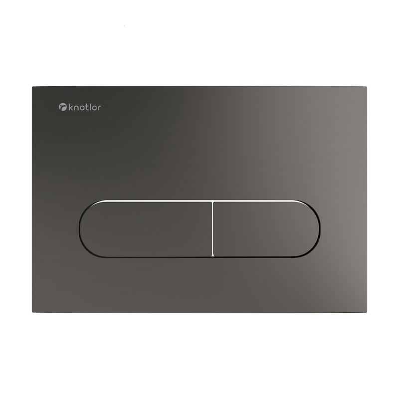 Клавиша смыва Knotlor BIS101GM, вороненая сталь