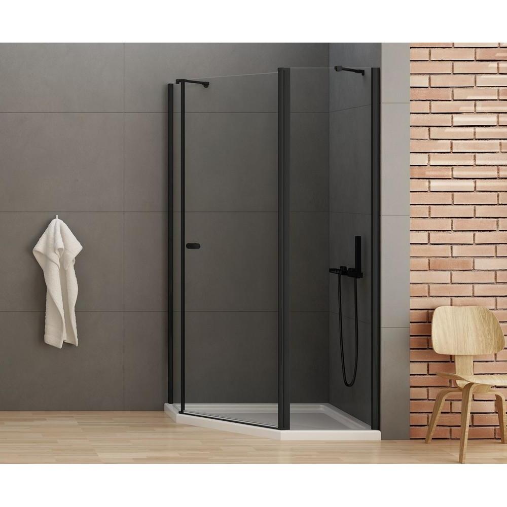 Душевое ограждение NEW TRENDY NEW SOLEO BLACK 100x80x195 K-0615 (черный)