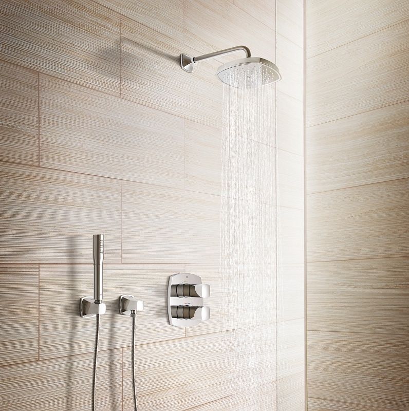 Держатель настенный для ручного душа GROHE Grandera, хром (27969000) Держатель настенный для ручного душа GROHE Grandera, хром (27969000)