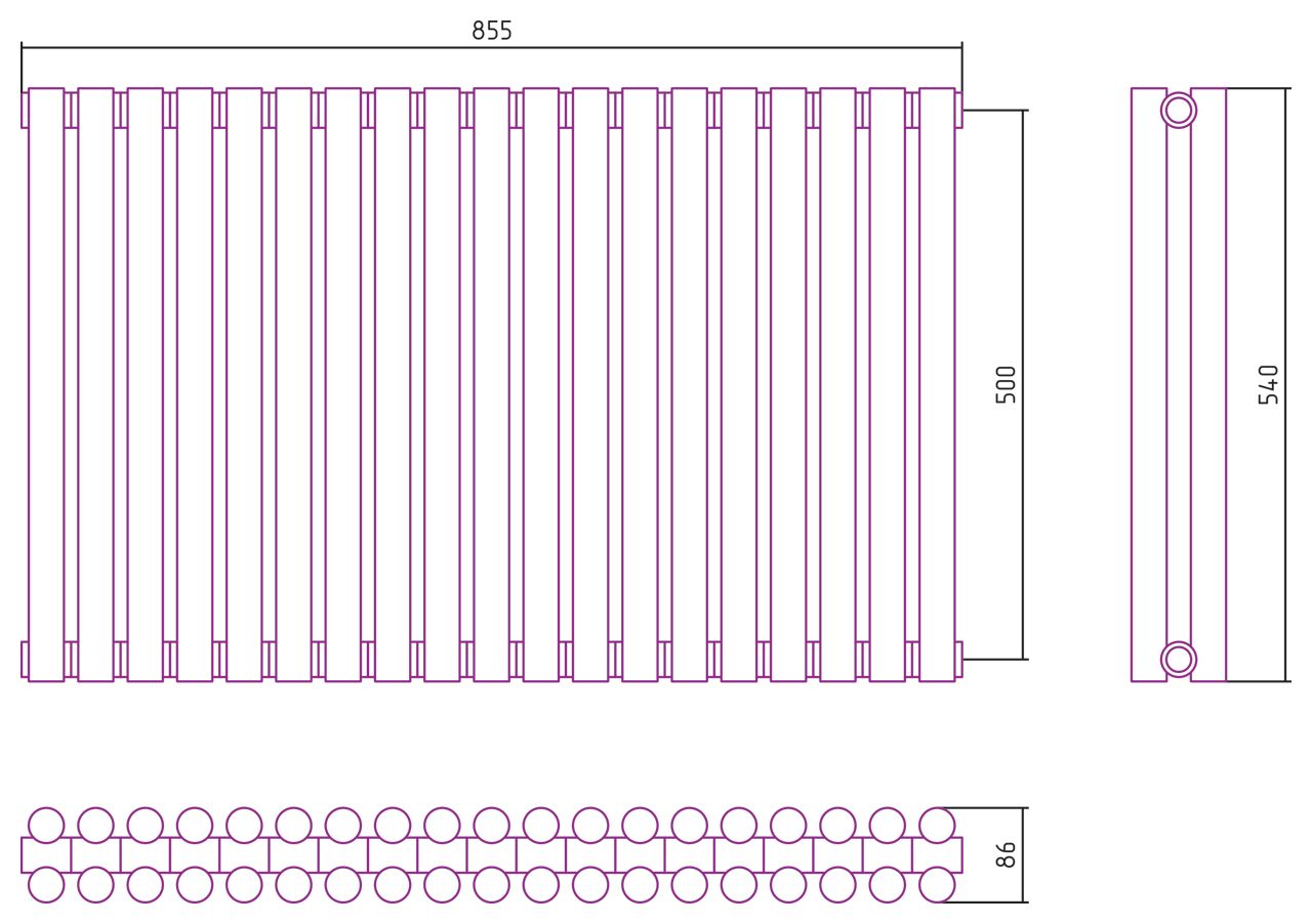 Отопительный радиатор ЭСТЕТ-11 н/ж 500х855 / 19 сек (ЗОЛОТО) Отопительный радиатор ЭСТЕТ-11 н/ж 500х855 / 19 сек (ЗОЛОТО)