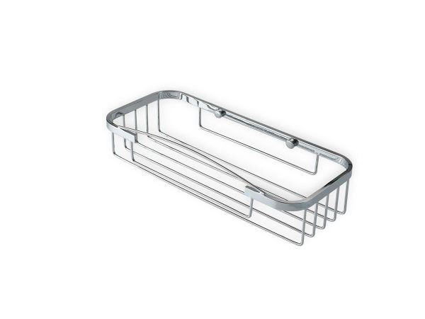 Stil Haus, решётка в ванную 1-уровневая прямоугольная, длина 28,5 см, цвет хром