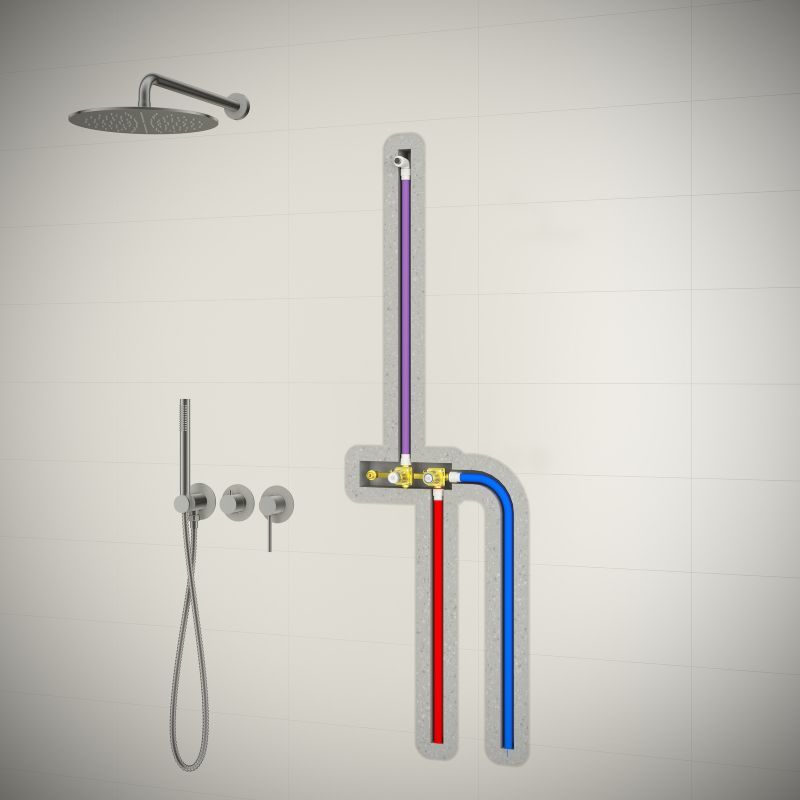 Душевая система встроенная Timo Saona SX-2349/16SM белый матовый, артикул SX-2349/16SM