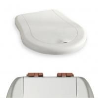 KERASAN Retro Сиденье NEW для унитаза, цвет белый/бронза (микролифт)
