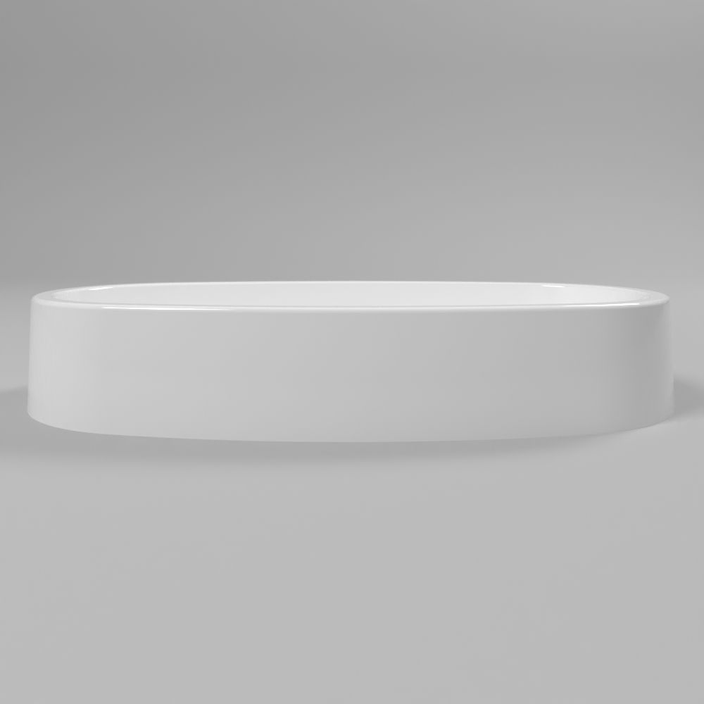 Умывальник WHITECROSS Obsidian C 65x35 (белый глянец) иск. камень