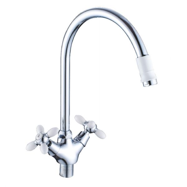 Смеситель для кухни Cron CN46127-8, белый