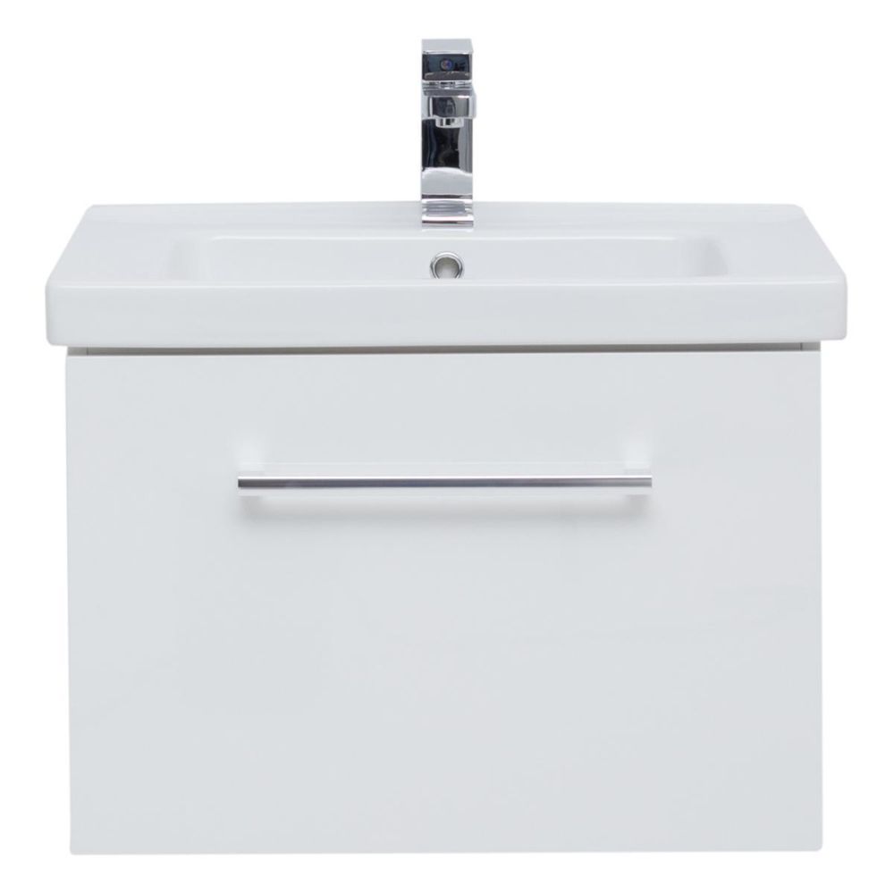 Тумба под раковину подвесная Dreja Big Inn 65 см, белый, артикул 77.0201W