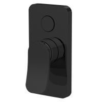 Fima Carlo Frattini Flo Смеситель для душа, встраиваемый, с переключателем на 2 выхода, цвет: чёрный матовый