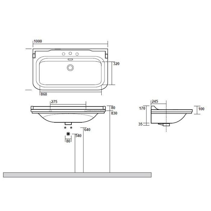 Kerasan Waldorf Заглушка для перелива, цвет бронза