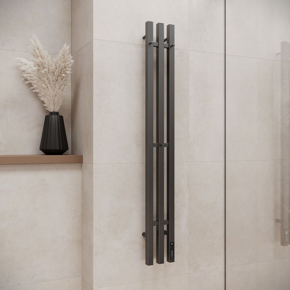 Полотенцесушитель электрический Terminus Стойка TRES проф 120, графит, артикул 4670078569974