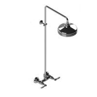 Stella Italica Leve Душевой комплект 3283/301/314A-220: смеситель, штанга+верхний душ 220мм, цвет: хром