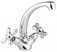 Смеситель Deco Classic 12913 с донным клапаном для раковины, цвет хром Смеситель Deco Classic 12913 с донным клапаном для раковины, цвет хром