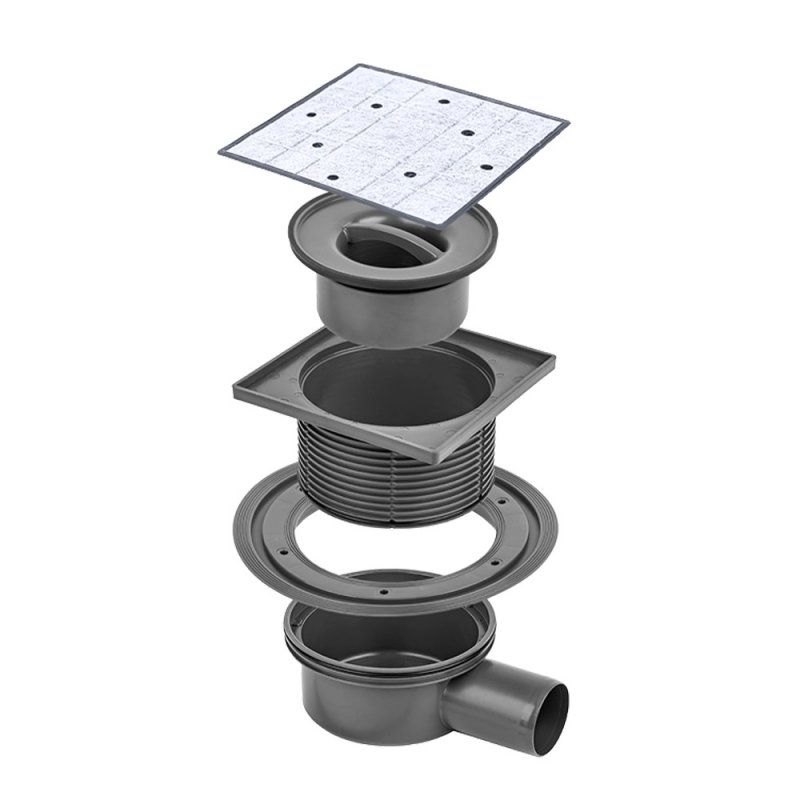 Трап с мультисифоном BETTOSERB 15х15 SIMPLY PERFECT, артикул 13000088B