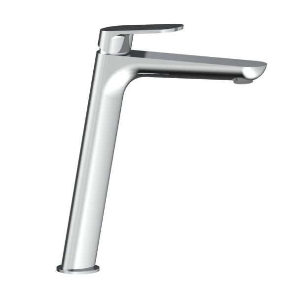 AQG Beta, высокий однорычажный смеситель для раковины без донного клапана, цвет хром