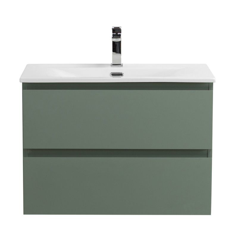 KRAFT 39 База под раковину подвесная с фрезерованными ручками по всей длине фасада с 2 выкатн. ящ.,Бежевый Мат.,700x395x500,KRAFT 39-700/390-2C-SO-СO, артикул KRAFT 39-700/390-2C-SO-СO