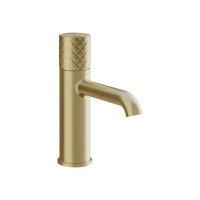 Gessi HABITO INTRECCIO Смеситель для раковины, без донного клапана, цвет Brass Brushed PVD