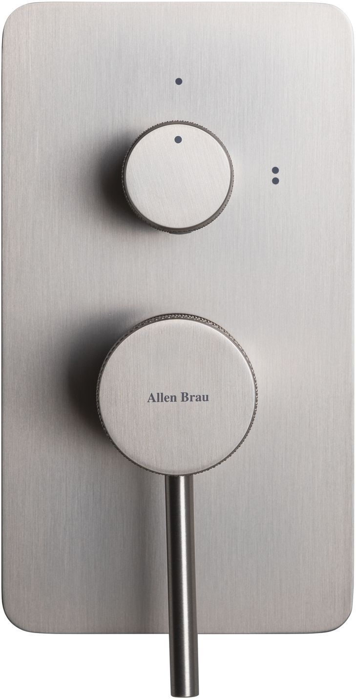 Смеситель для душа Allen Brau Priority X2 5.31011-BN (с внутренней частью, 2 выхода) никель браш, артикул 5.31011-BN