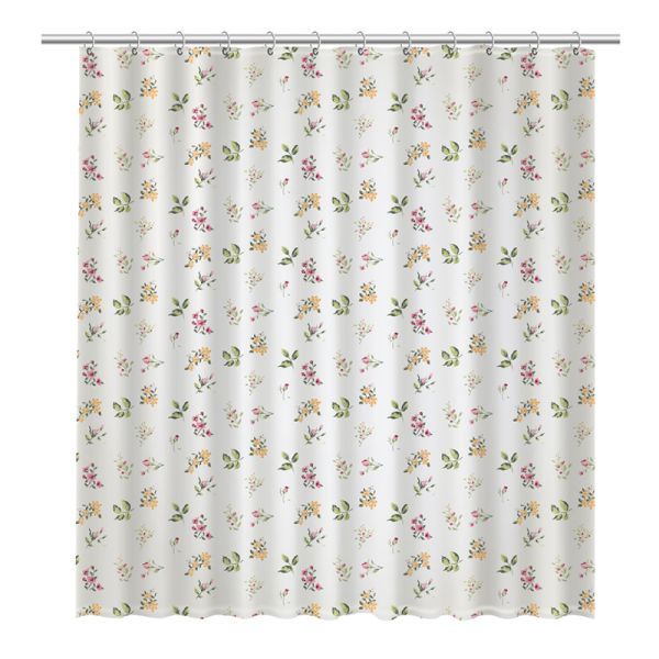 Штора для ванной комнаты FIXSEN DESIGN FX-1507, белый/цветной