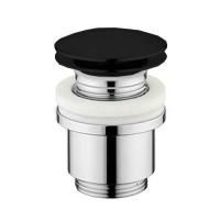 AGAPE Донный клапан для раковины, без перелива, цвет черный матовый