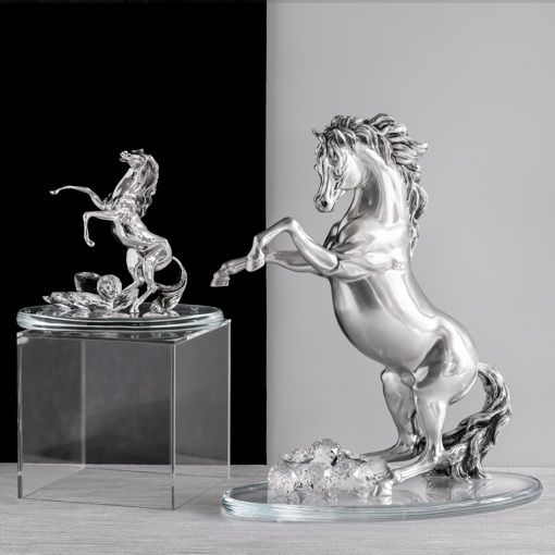 CTF, лошадь большая, 40х20х36 см, цвет серебро