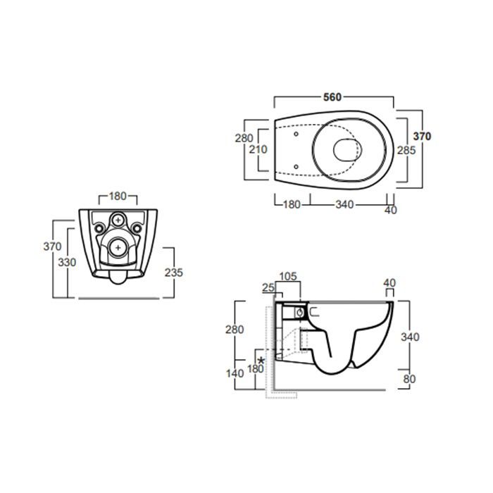 SIMAS Комплект крепежей для подвесного унитаза/биде, артикул F85