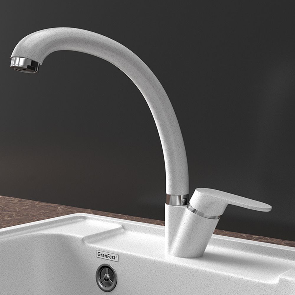 Смеситель для кухни GranFest Z-3323, серый