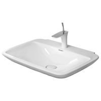 Duravit PuraVida Раковина без перелива, с 1 отв. под смес., с глубокой чашей, включая выпуск с керамической крышкой, 700x500мм, Цвет: Белый Duravit PuraVida Раковина без перелива, с 1 отв. под смес., с глубокой чашей, включая выпуск с керамической крышкой, 700x500мм, Цвет: Белый