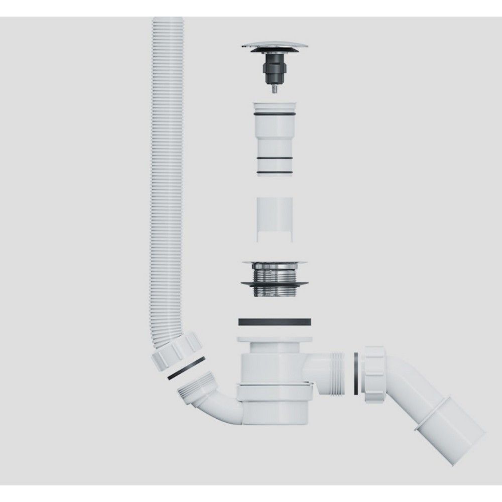 Слив-перелив EXCELLENT Heaven ARIN.FLOW.WH (белый глянец)