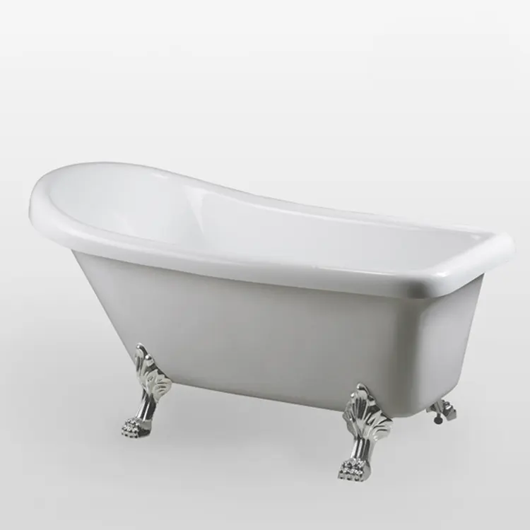 Ванна VITO 170 акриловая отдельностоящая Cerutti SPA (1700x740x750) на львиных алюминиевых хромированных лапах Ванна VITO 170 акриловая отдельностоящая Cerutti SPA (1700x740x750) на львиных алюминиевых хромированных лапах