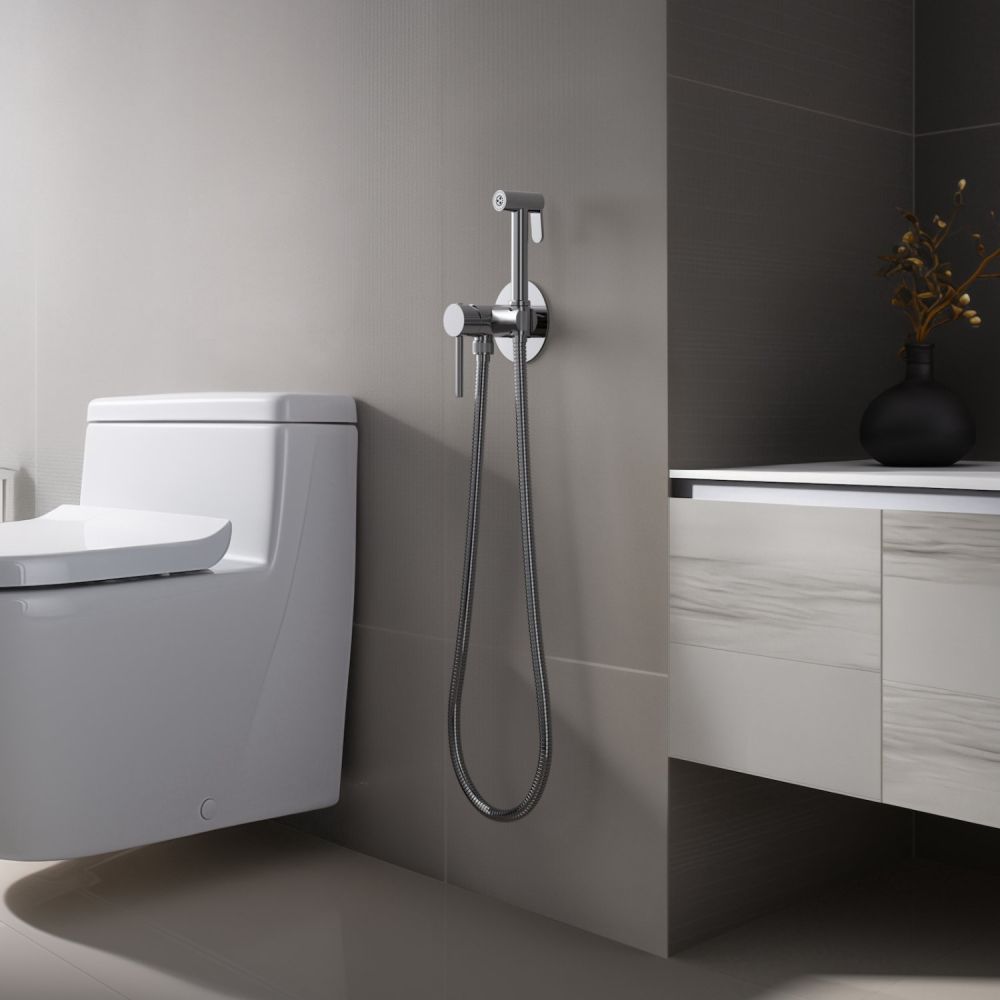 Смеситель встроенный с гигиеническим душем Timo Saona хром (2338/00SM), артикул 2338/00SM