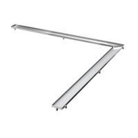 Лоток угл. "plate", 1000х1000 мм, нерж. сталь, полир.