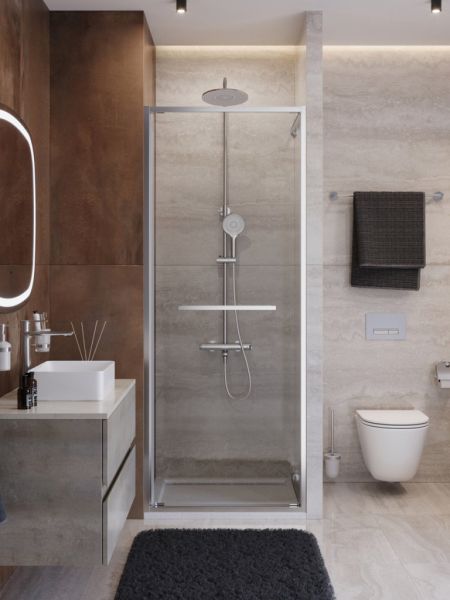 LUX-B-FS-1-100-C-CR Душевая дверь