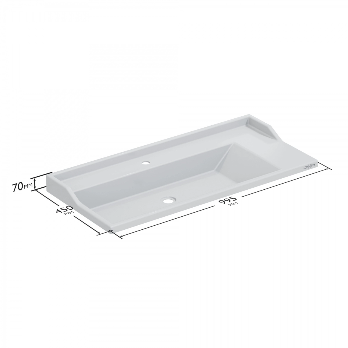 Умывальник "Сириус 100" литой мрамор