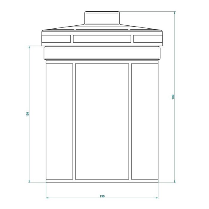 THG ITHAQUE DECOR OR Керамическая банка с крышкой, декор золото, цвет белый, артикул A7A-A02-4611