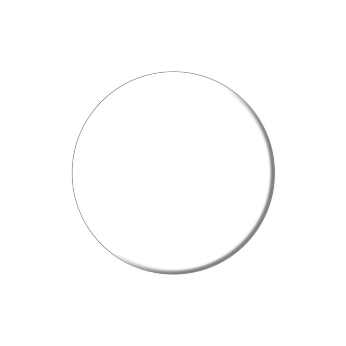 Круглая полка CONO встраиваемая 43,1, белая глянцевая