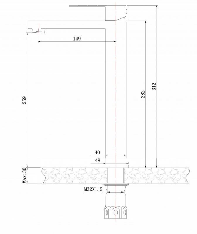 Смеситель для накладной раковины без донного клапана BelBagno KRAFT-LMC-IN-W0 арт. KRAFT-LMC-IN-W0, артикул KRAFT-LMC-IN-W0