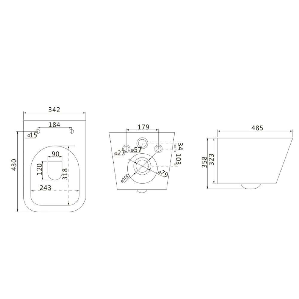 Унитаз Lemark FLOREX подвесной, чёрный матовый (9612002), артикул 9612002