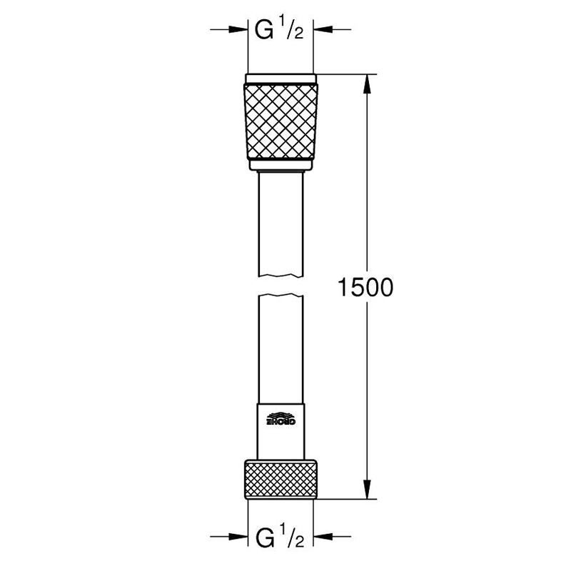Душевой шланг пластиковый GROHE 28409002 Душевой шланг пластиковый GROHE 28409002