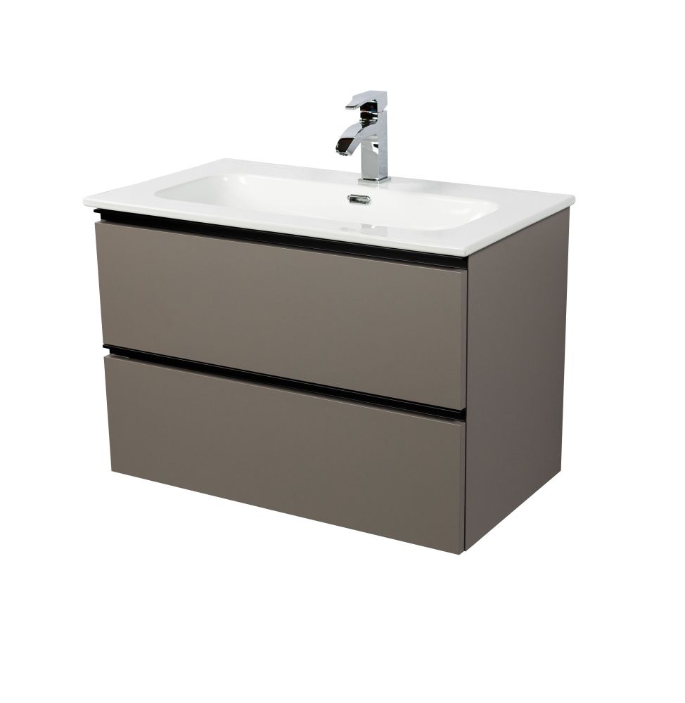 Комплект мебели Visobath Granada, 800 мм, цвет кварцевый матовый лак (Quarzo), артикул 76543/Quarzo