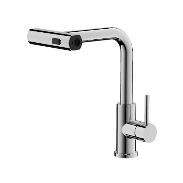 Смеситель для кухни с мультифункциональным изливом BELZ B74811, хром