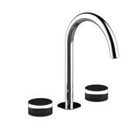 Fantini Nice Смеситель для раковины, 3 отв., с нажимн. без донного клапана, излив 183мм, цвет: хром