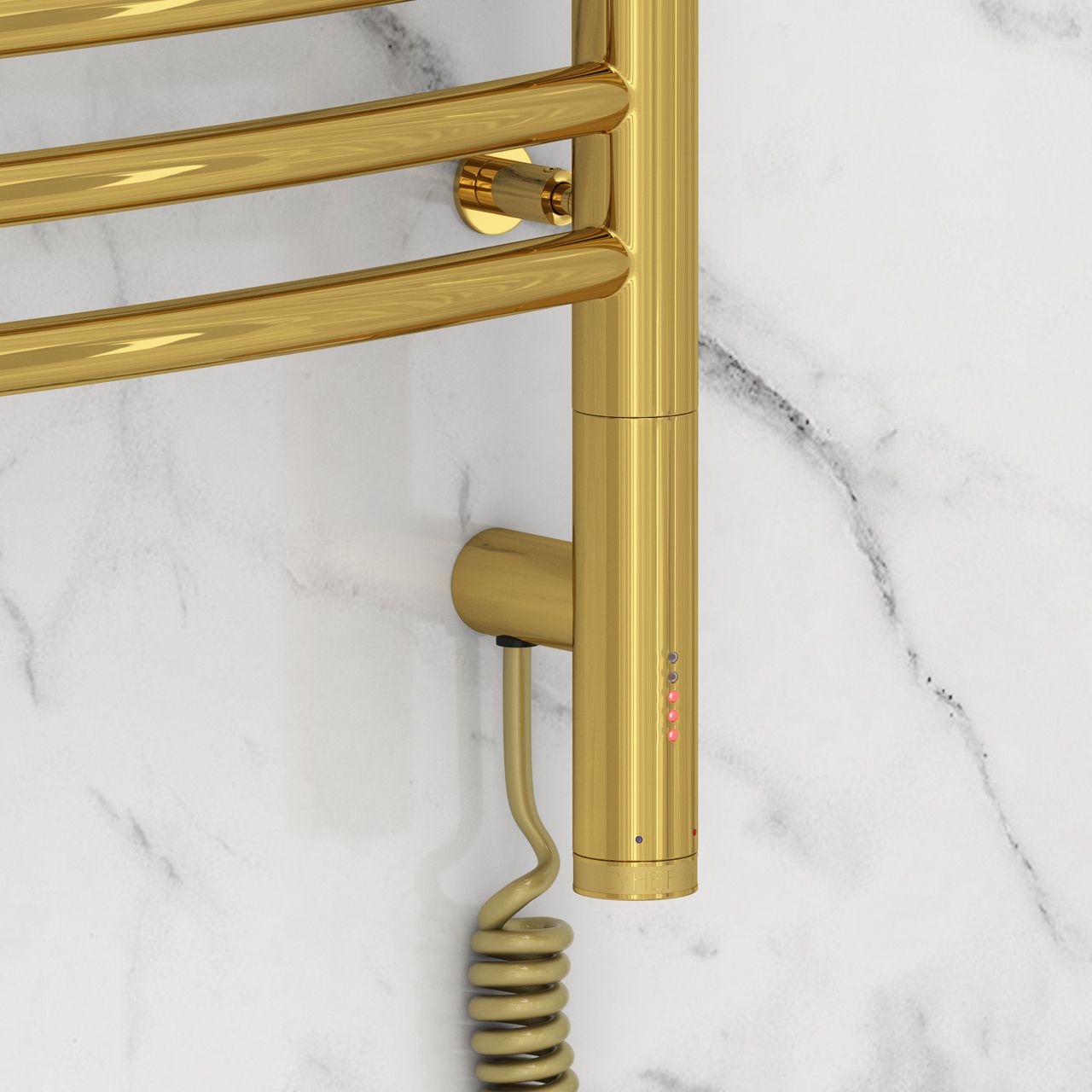 Полотенцесушитель электрический "БОГЕМА 3.0" 1200х600 / МЭМ правый (Золото)