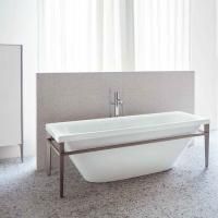 Duravit XViu Ванна отдельностоящая 1600х800мм, акриловая бесшовная панель, слив-перелив,, цвет: champagne matt